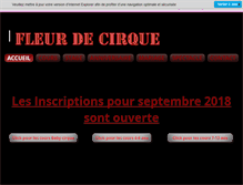 Tablet Screenshot of fleurdecirque.com